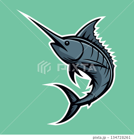 marlin mascot logo vector design template modern stylemarlin mascot logo vector design template modern style marlin mascot logo vector design template modern stylemarlin mascot logo vector design template modern style 134728261