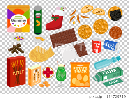 一套糖果的插圖 1 134729719