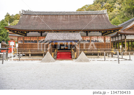 冬の賀茂別雷神社（上賀茂神社）細殿 134730433