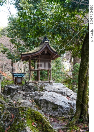 冬の賀茂別雷神社(上賀茂神社)岩本神社 冬の賀茂別雷神社(上賀茂神社)岩本神社 134730490