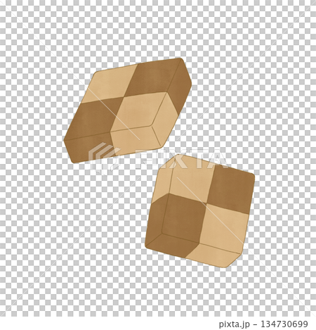 格子餅乾插圖 134730699