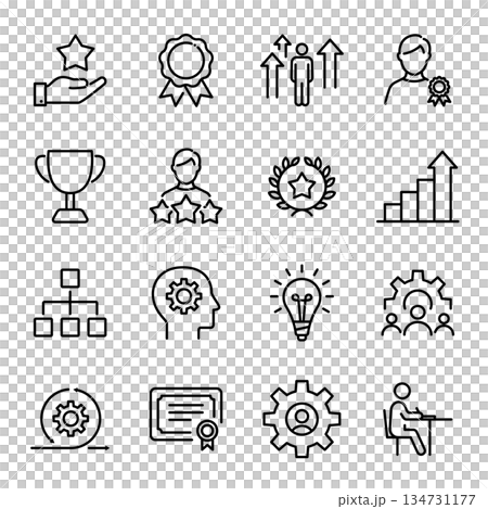 Simple icon set | Skills, career, business Simple icon set | Skills, career, business 134731177