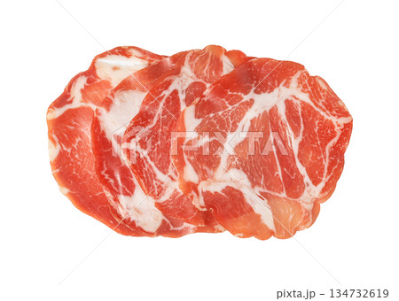 Coppa di parma italian cured pork slices 134732619