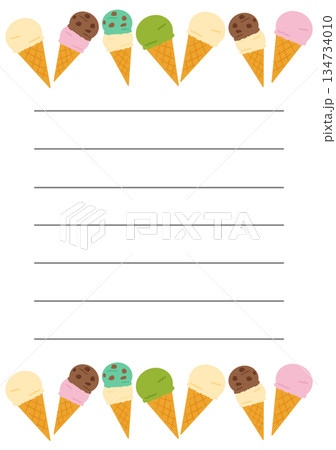 アイスクリームの手紙 134734010