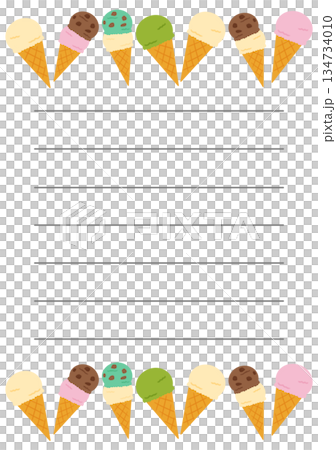 アイスクリームの手紙 134734010