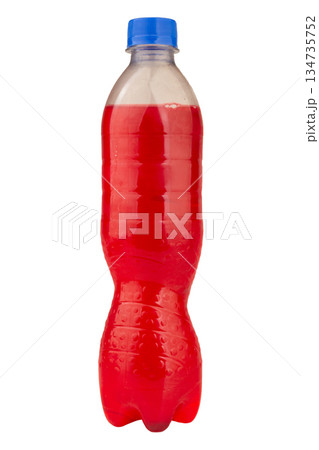 color red soft drink bottle isolated on white background color red soft drink bottle isolated on white background 134735752