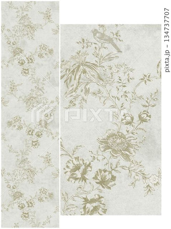 Vivid Watercolor Floral and Leaf Illustrations Vivid Watercolor Floral and Leaf Illustrations 134737707