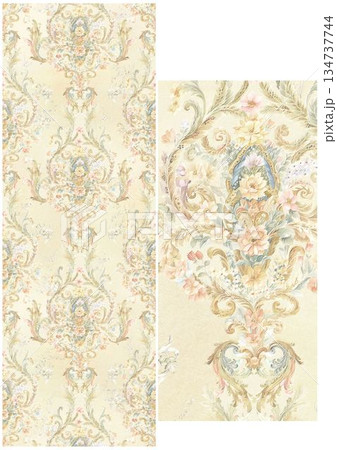 Vivid Watercolor Floral and Leaf Illustrations Vivid Watercolor Floral and Leaf Illustrations 134737744