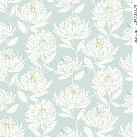 Artful Hand Painted Curly Grass Motifs Artful Hand Painted Curly Grass Motifs 134738174