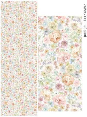 Charming Hand-Drawn Floral and Leaf Compositions Charming Hand-Drawn Floral and Leaf Compositions 134738897