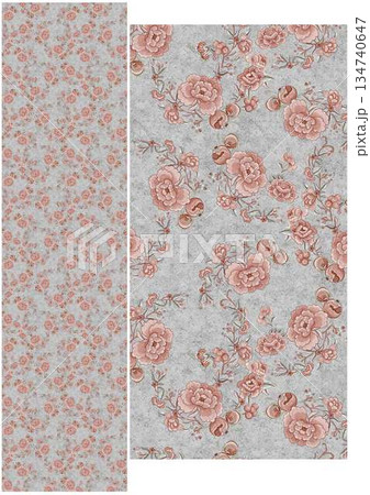 Creative Hand-Drawn Patterns of Flora and Leaves Creative Hand-Drawn Patterns of Flora and Leaves 134740647