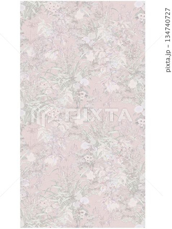 Delightful Hand-Painted Floral Leaf Art Delightful Hand-Painted Floral Leaf Art 134740727
