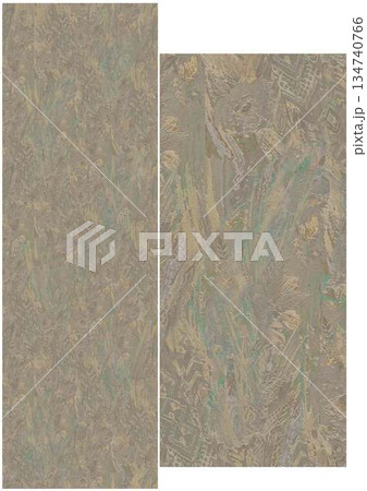 Delightful Hand-Painted Floral Leaf Art 134740766