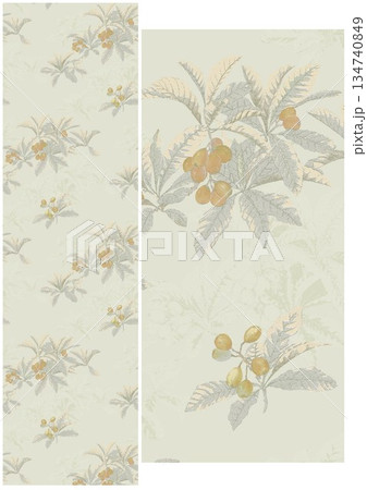 Delightful Hand-Painted Floral Leaf Art 134740849