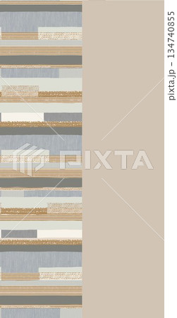 Delightful Hand-Painted Floral Leaf Art 134740855