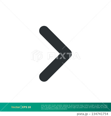 Next Arrow - UI Icon Vector Logo Template Illustration Design. Vector EPS 10. 134741754