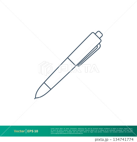 Pen - Education Icon Vector Logo Template Illustration Design. Vector EPS 10. 134741774