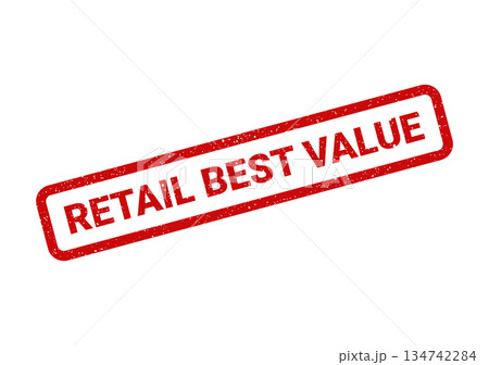 Vintage style rubber stamp conveying a retail best value message for promotions and offers Vintage style rubber stamp conveying a retail best value message for promotions and offers 134742284