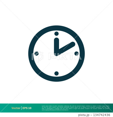 Clock Icon Vector Logo Template Illustration Design. Vector EPS 10. Clock Icon Vector Logo Template Illustration Design. Vector EPS 10. 134742436