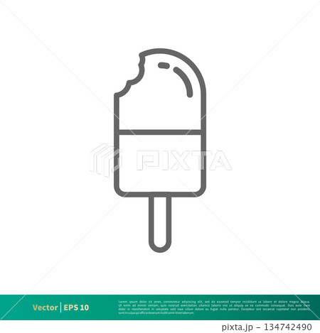 Ice Cream Bar - Summer Icon Vector Logo Template Illustration Design. Vector EPS 10. Ice Cream Bar - Summer Icon Vector Logo Template Illustration Design. Vector EPS 10. 134742490