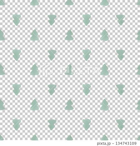 Seamless Pattern of small green Christmas Tree silhouettes. Watercolor illustration of a cute baby print. Hand drawn sketch on a white isolated background. Perfect for gift paper or fabric Seamless Pattern of small green Christmas Tree silhouettes. Watercolor illustration of a cute baby print. Hand drawn sketch on a white isolated background. Perfect for gift paper or fabric 134743109
