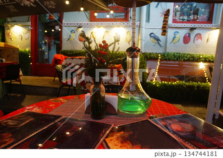 hookah bar - outdoor hookah bar - outdoor 134744181