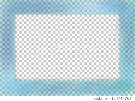 Soft pastel watercolor frame (transparent background) - blue Soft pastel watercolor frame (transparent background) - blue 134744767