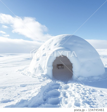 晴天下のかまくら 134745461