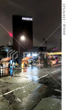 Manchester, UK - December 27 2022: Manchester at Night 134747123