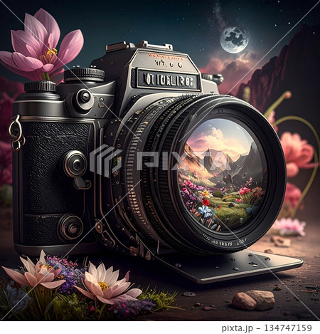 カメラとレンズに写った風景 134747159