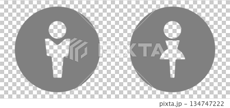 Men's and women's marks gray 134747222