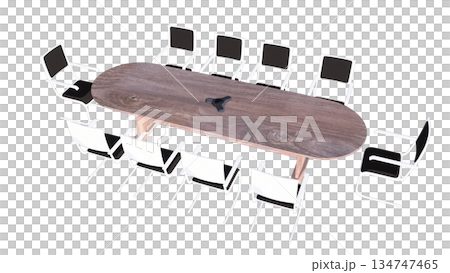 簡單的辦公桌椅示意圖 134747465