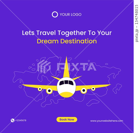 Flat Cartoon Hand Drawn Online Ticket Travel Illustration with Creative Background Flat Cartoon Hand Drawn Online Ticket Travel Illustration with Creative Background 134748015