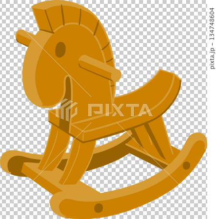 可愛い木馬のイラスト 134748604