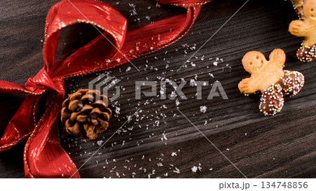 Christmas gingerbread cookies 134748856