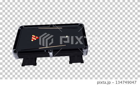 從側邊看到的撞球桌示意圖 從側邊看到的撞球桌示意圖 134749047