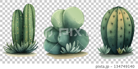 cactus plant isolated on white background 134749140