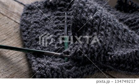 Knitting needles and yarn Knitting needles and yarn 134749217