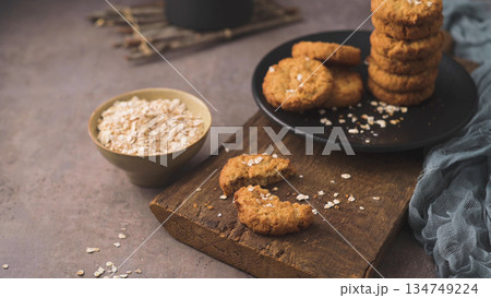 Homemade oatmeal raisin cookies Homemade oatmeal raisin cookies 134749224