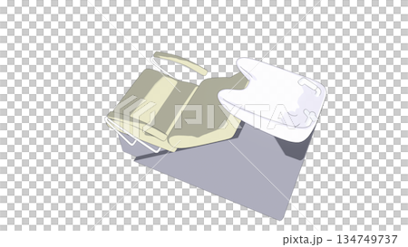 Illustration of a hair washing station at a beauty salon Illustration of a hair washing station at a beauty salon 134749737