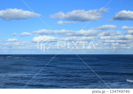冬の海美しい海岸の風景 134749740