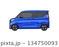 約30mmローダウンで14インチ純正ホイールを履いた軽乗用車（縮尺：XLサイズで1px＝約1mm） 134750093