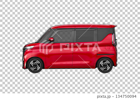 約30mmローダウンで14インチ純正ホイールを履いた軽乗用車(縮尺:XLサイズで1px=約1mm) 約30mmローダウンで14インチ純正ホイールを履いた軽乗用車(縮尺:XLサイズで1px=約1mm) 134750094