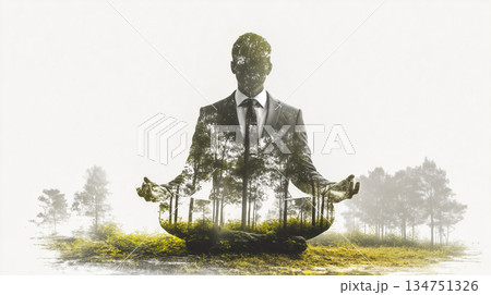 ビジネスと自然の統合 134751326