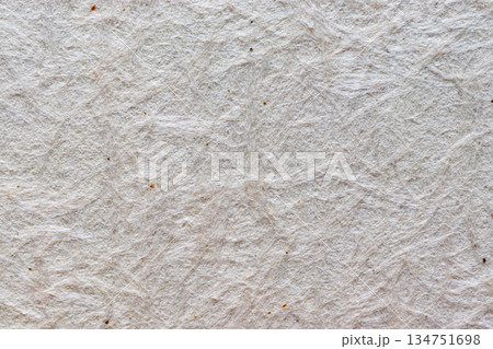 表面に繊維が浮き出た白い和紙 表面に繊維が浮き出た白い和紙 134751698