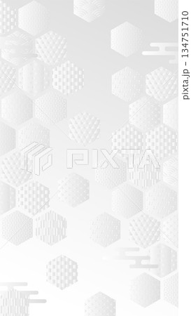 和柄　白　文様　模様　背景 134751710