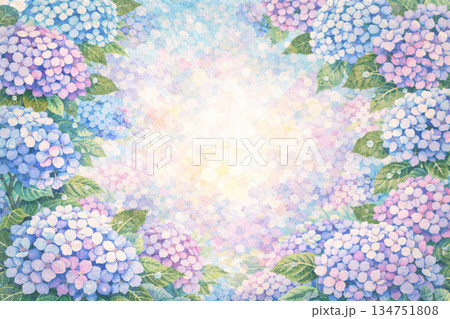 フレーム素材・アジサイ 134751808