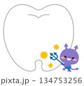 ばい菌と歯 134753256