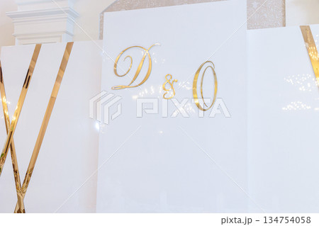 Discover Beautiful and Elegant Event Decor That Features Stunning Gold Accents and Details Discover Beautiful and Elegant Event Decor That Features Stunning Gold Accents and Details 134754058