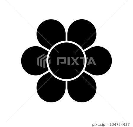 Flower diagram with 6 petals. Flower with six leaves flat shape icon. Infographic circle diagram. Pie chart. Round wheel chart. Vector illustration isolated on white background Flower diagram with 6 petals. Flower with six leaves flat shape icon. Infographic circle diagram. Pie chart. Round wheel chart. Vector illustration isolated on white background 134754427